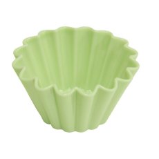 画像1: 【お取り寄せ】 6個組　陶器ケーキ型　グリーン(緑)　9.8cm　日本製 (1)