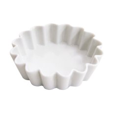 画像1: 【お取り寄せ】 6個組　陶器マドレーヌ型　ホワイト(白)　9.8×H2.8cm　日本製 (1)
