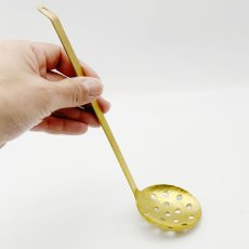 画像5: 日本製　真鍮打ち出しミニお玉穴あき　ゴールド (5)