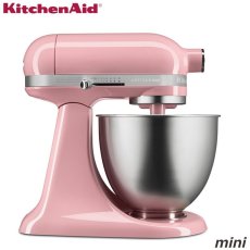 画像1: KitchenAid　キッチンエイド　ミニ　スタンドミキサー　3.3L　9KSM3311XGU　【ピンク】 (1)
