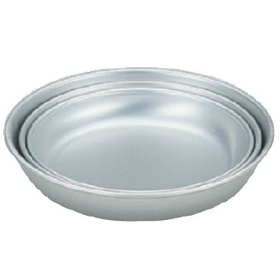 画像1: 給食食器　アルマイト皿　14cm (1)