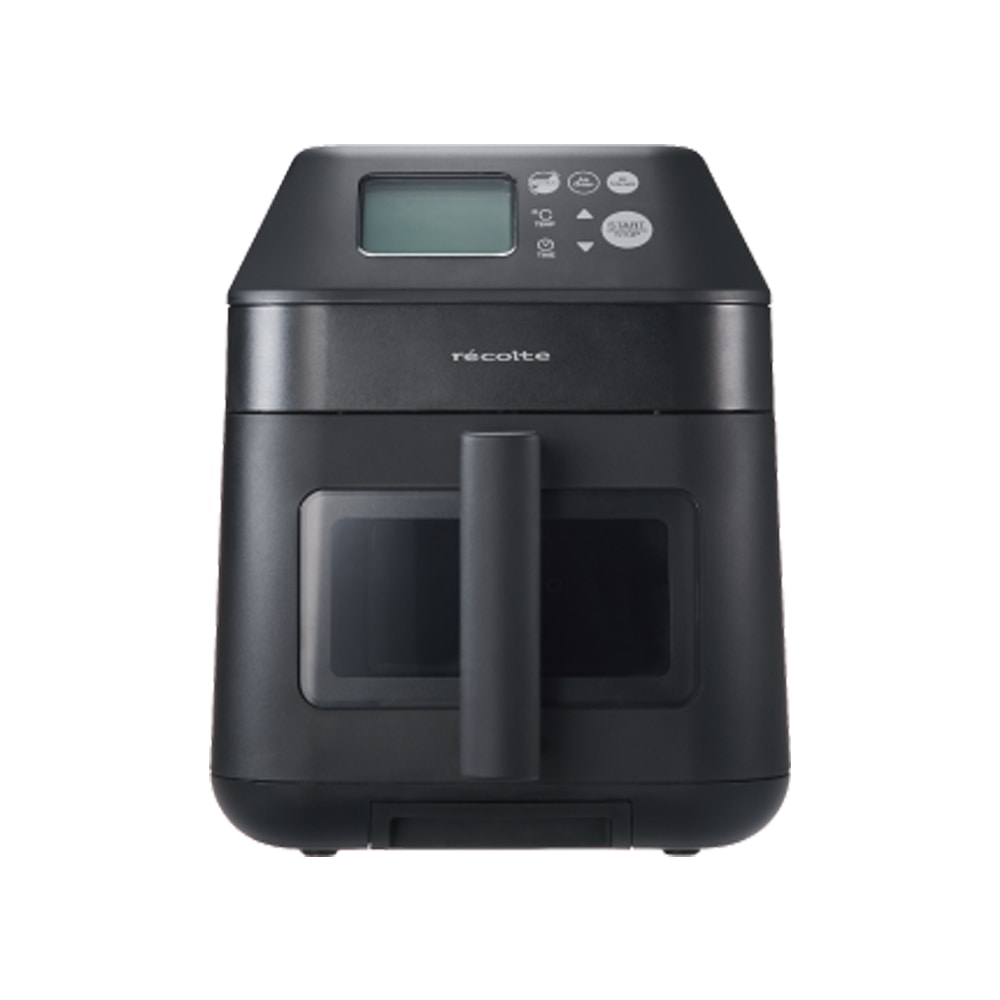 レコルト ハイスチームエアオーブン　ナチュラルブラック ブラック W23×D37×H28.5cm