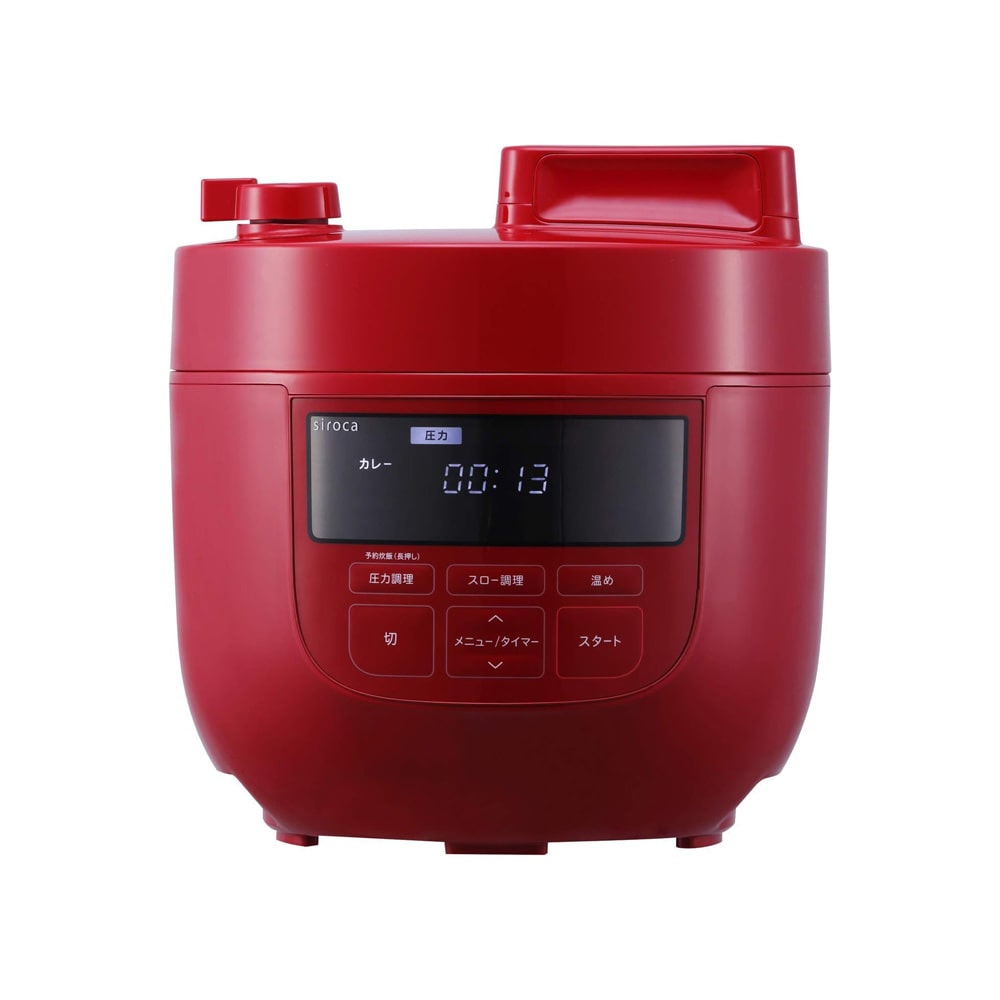siroca 電気圧力鍋 4L 　レッド　シロカ　※