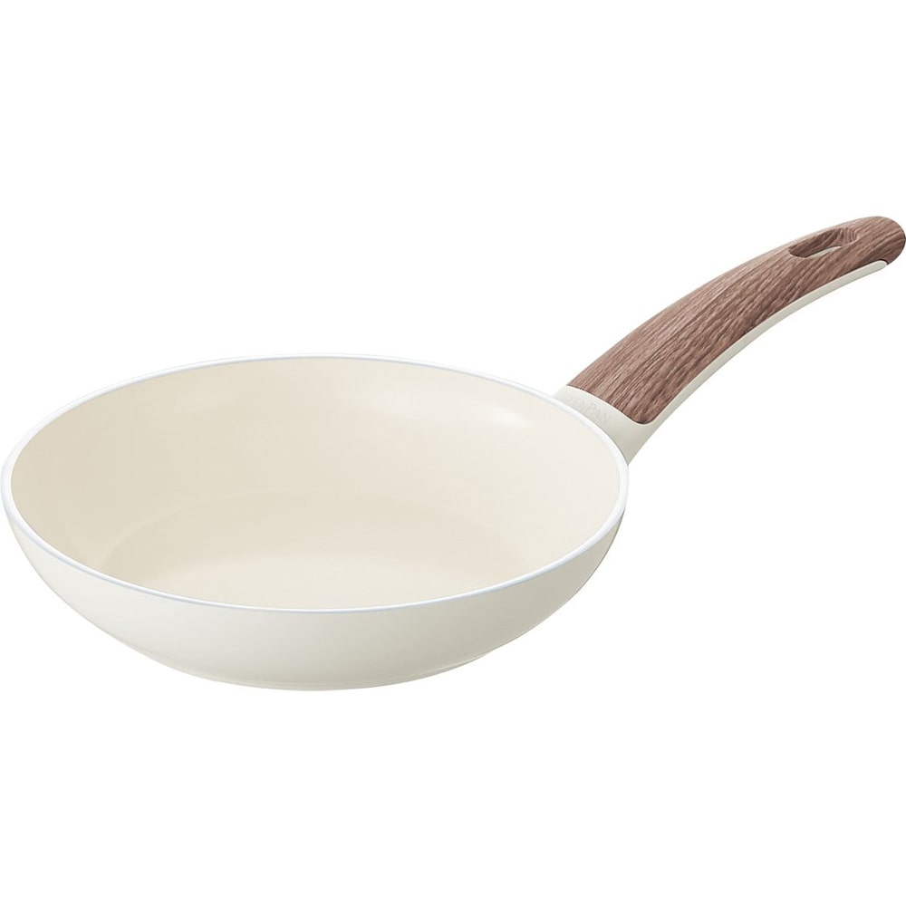【廃番】GREEN PAN　グリーンパン　ウッドビー　IH　フライパン　24cm　ホワイト　※