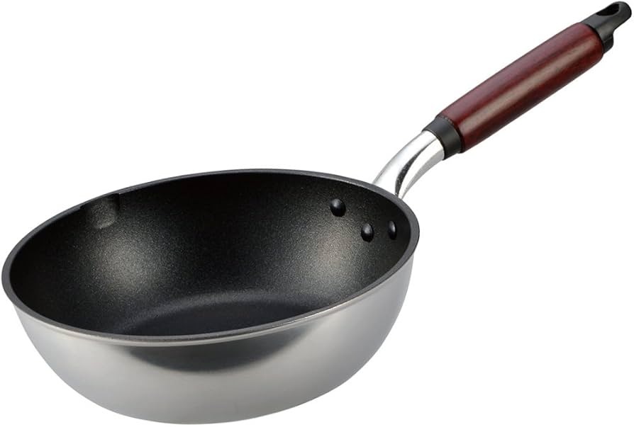 【在庫限り】日本製キャストスタイルライト　深型フライパン 24cm　●