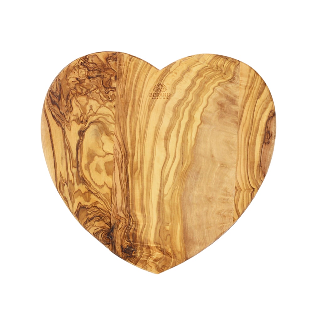 [アウトレット] BERARD オリーブカッティングボード　ハート 大【I】ベラール