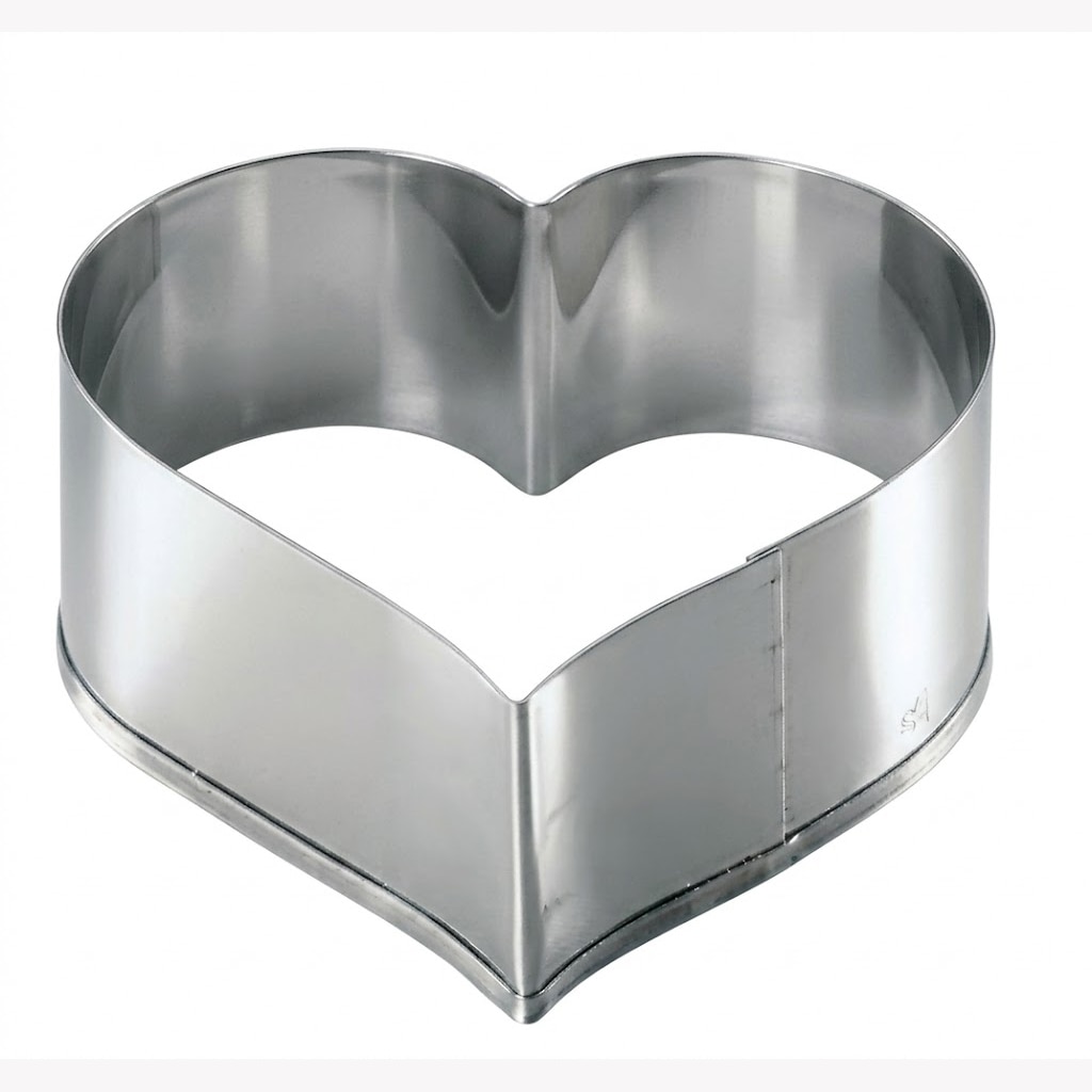 18-8ステンレス　パテ抜ハート　No.5　60×56×H45