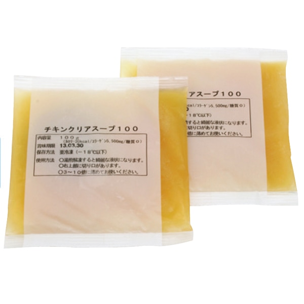 【メーカー直送・他商品と同梱不可】　日本スープ　チキンクリアスープ 100　100g×15袋入り