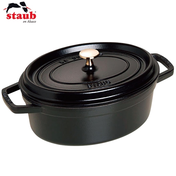 【ご予約】　Staub ストウブ ピコ ココットオーバル 29cm ブラック　※