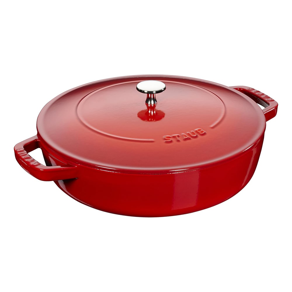 【ご予約】　Staub ストウブ　ブレイザーソテーパン　24cm　チェリー　※ ▼