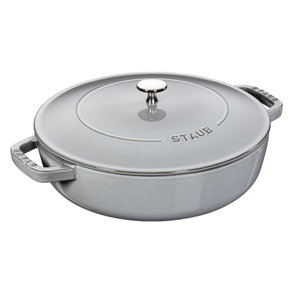 【ご予約】　Staub ストウブ　ブレイザーソテーパン　24cm　グレー　※ ▼