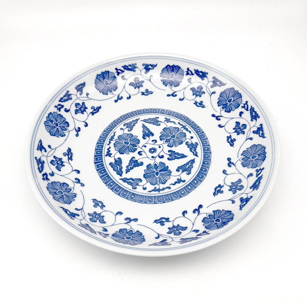 中華　萬蓮 丸深皿　27.5cm